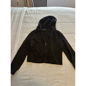 Women's GAP Black Full-Zip Hoodie Standard M
